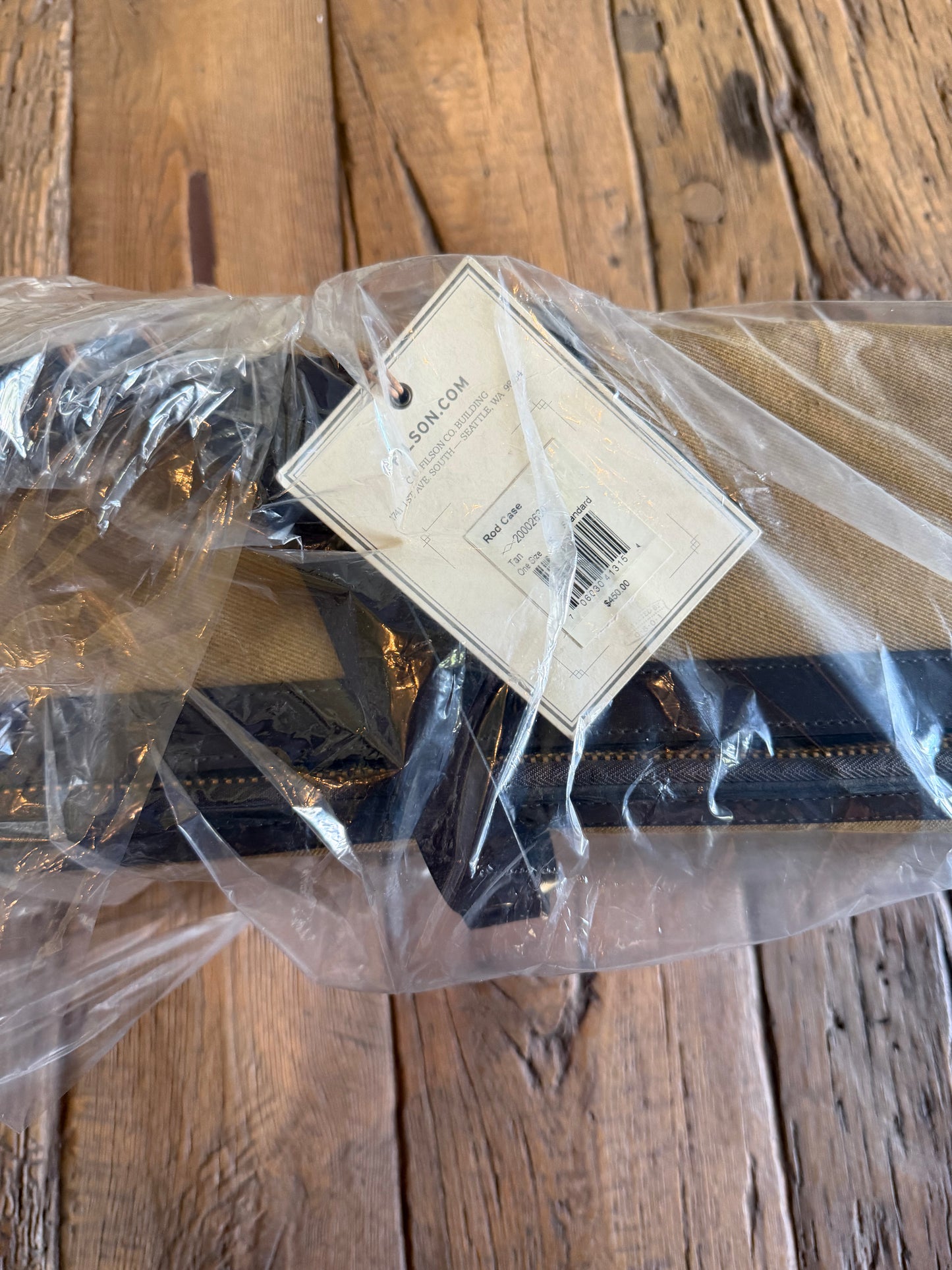 NWT Very Rare Filson Fly Fishing Rod Case Rugged Twill #20002630 Made in USA 1st unused.