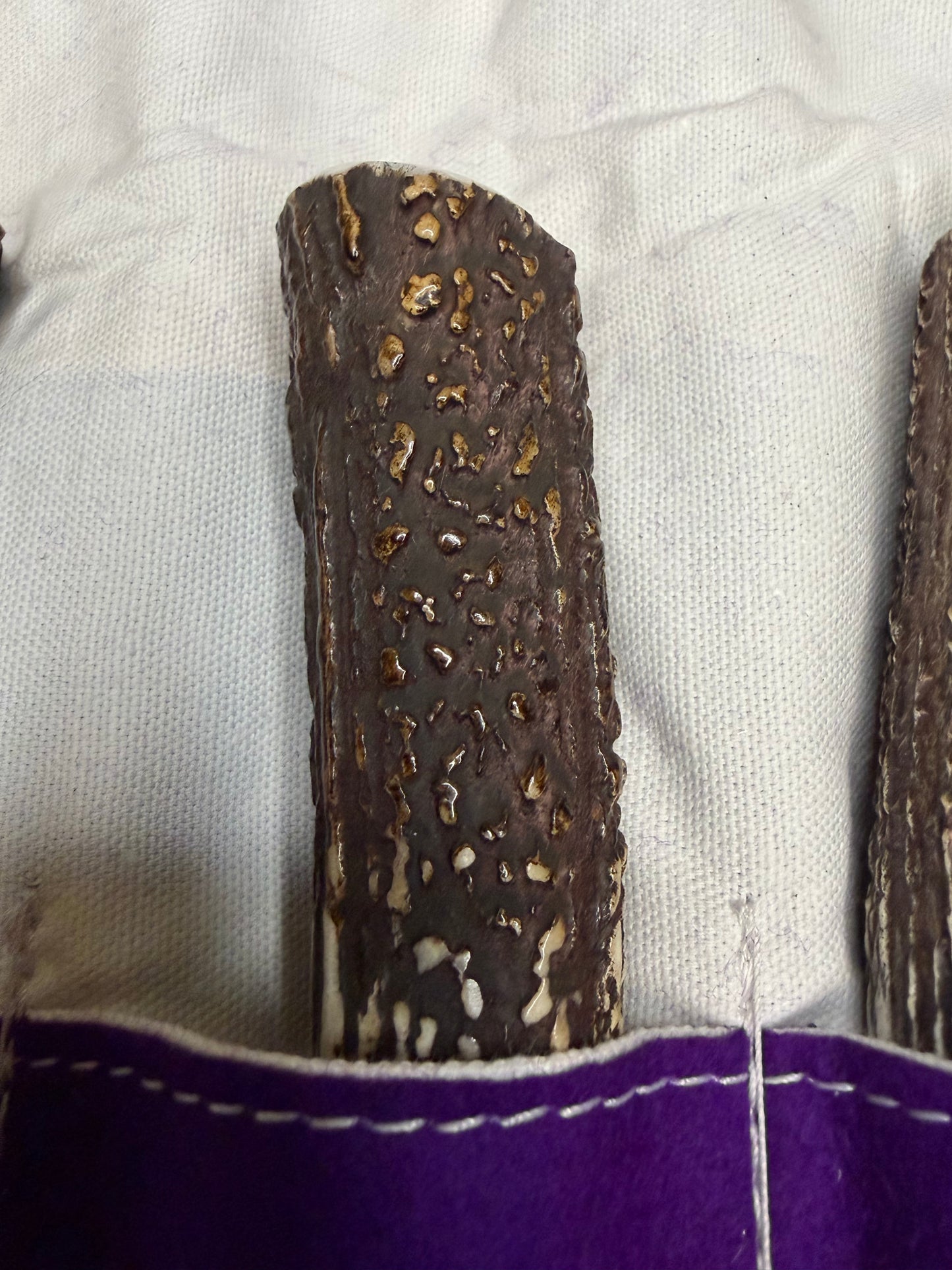 Randall Carving set Model 6-9 with Gorgeous Popcorn STAG Red White Blue Spacers Stainless… Wow