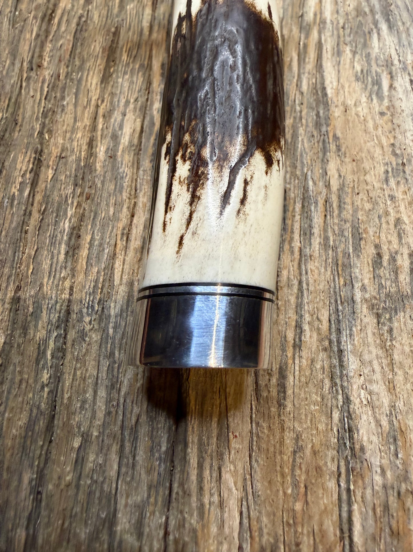 New in Paper Randall Made Knife Model 1-8 Stag , Stainless, Black and Aluminum  spacers, Nickel Hilt.