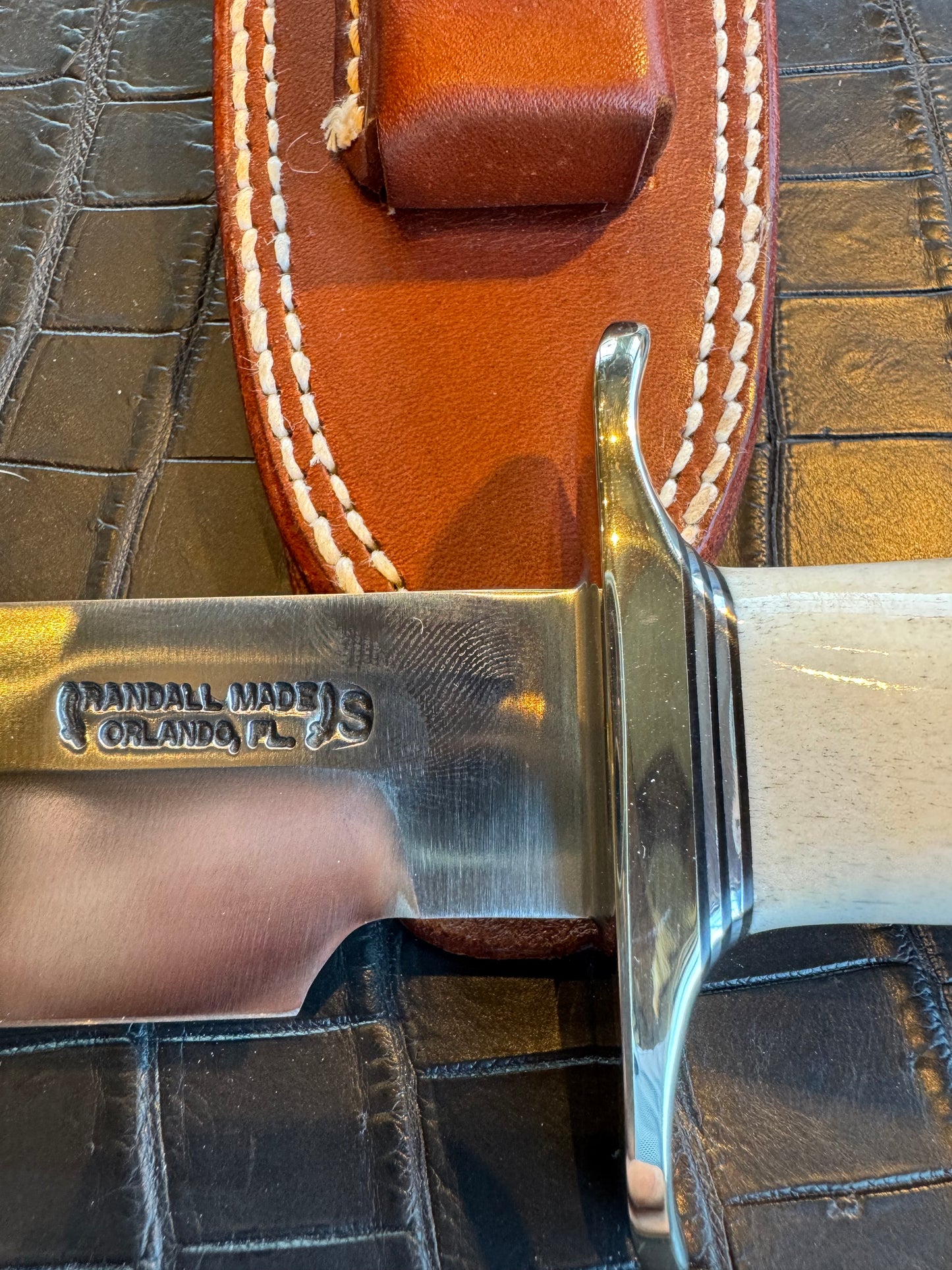 Nice Randall Knife 14-7 1/2 Stag Nickel Silver Hilt + Buttcap Stainless Steel Blade