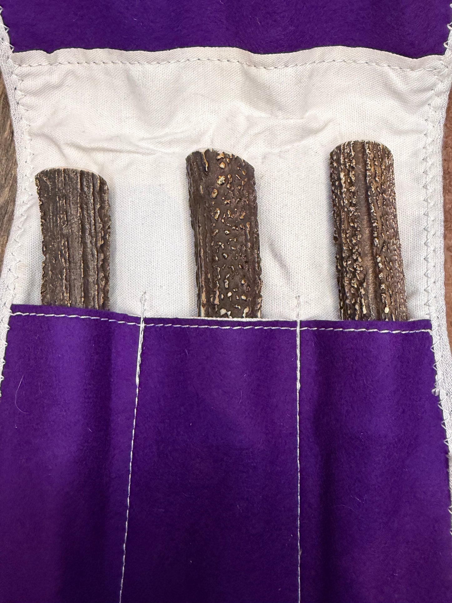 Randall Carving set Model 6-9 with Gorgeous Popcorn STAG Red White Blue Spacers Stainless… Wow