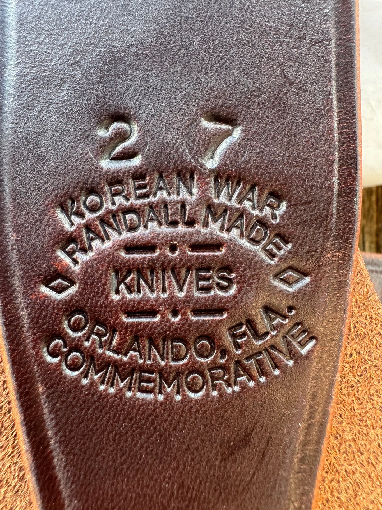 New in Paper Randall Knife Model 2-7 Korean War Commemorative 1 of 50 made Leather