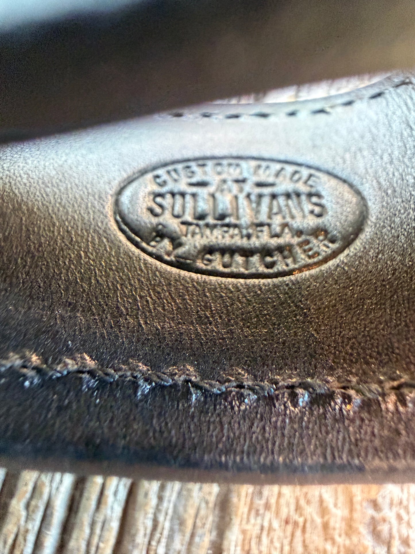 NOTE : Item is part of my personal Collection. Adding to cart will not result in sale.Very Rare Randall Sullivans by Gutcher Exotic Full Rattlesnake Knife Sheath and stone pouch for a Bowles Special. Randall Snap, Diamond inlay pattern.  Full Rattlesnake.