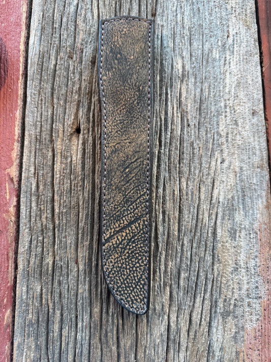 Randall Model 10-7 Fisherman Exotic Sheath in Giraffe by Treeman.