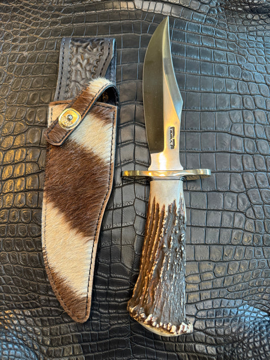 Randall Model 12-8 “Big Bear” Sheath in Exotic Zebra by Treeman. (Sheath only)