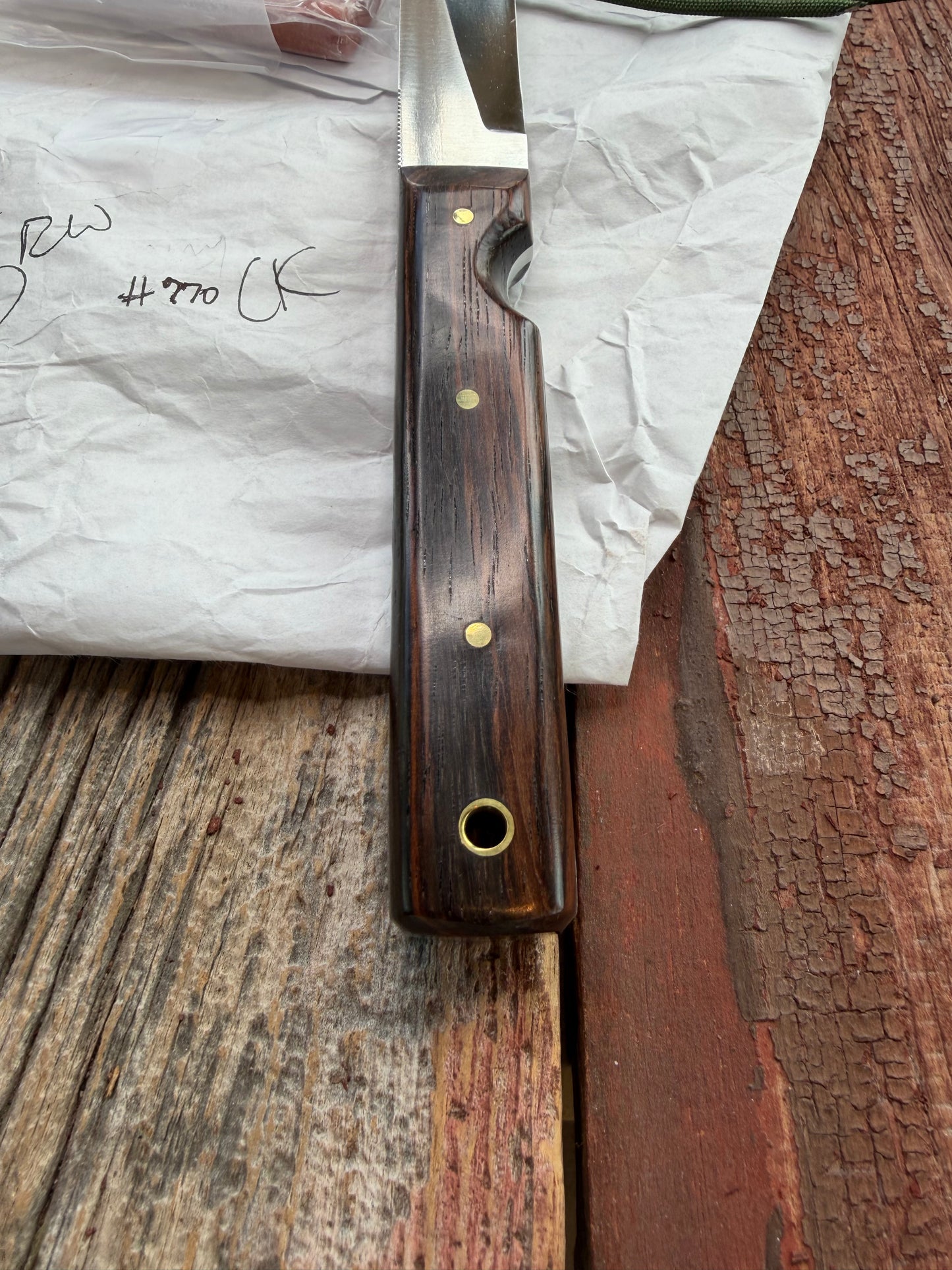 New in Paper Randall Knife Model 10-5 Fisherman Stainless Blade Rosewood Handle