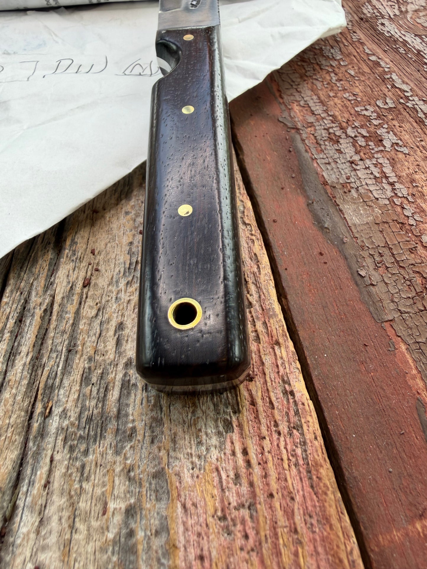 New in Paper Randall Knife Model 10-7 Fisherman Stainless Blade Rosewood Handle