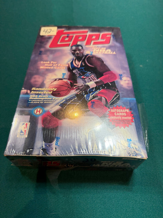 1997/98 Topps Basketball Hobby Box Series 1 (36) packs per box.