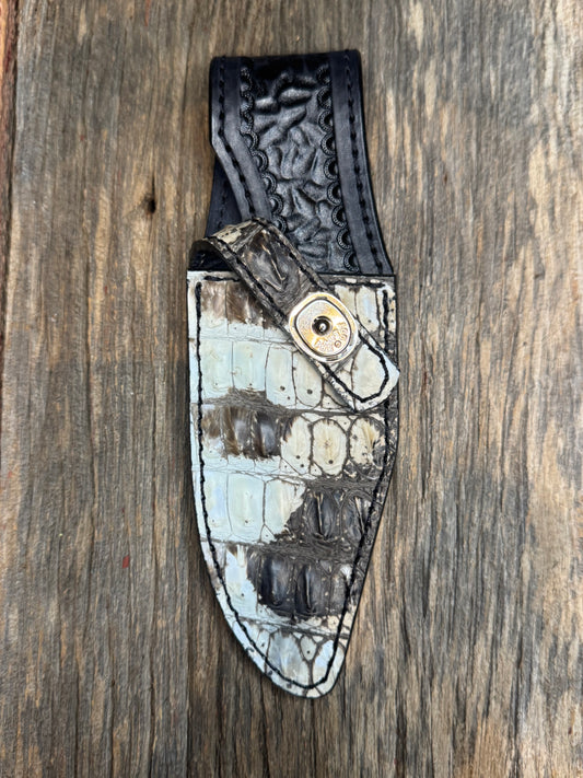 Randall Model 19-5 Exotic Natural Crocodile Sheath from Treeman.
