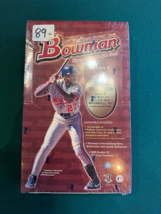 1997 Bowman Baseball Series 2 Factory Sealed Box