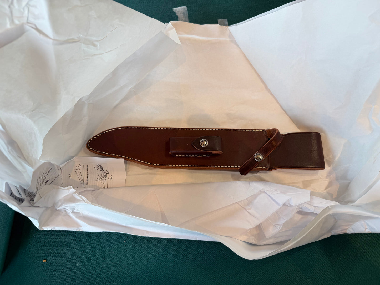 New in Paper Model 12-11 Confederate. Beautiful Dave Warthers Resin with a Brass forward curved hilt and Scalloped brass collar and coolie butt cap.