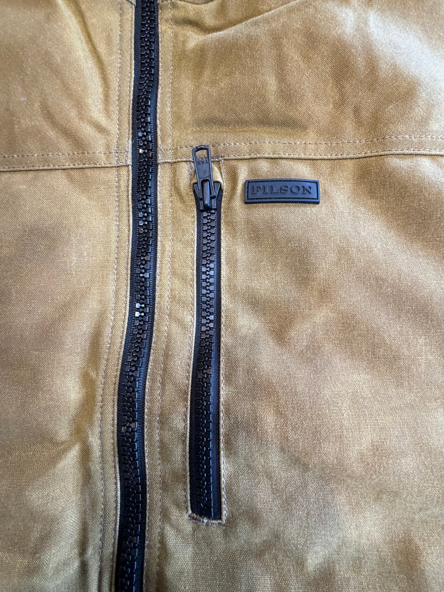 NWT Filson TIN CLOTH PRIMALOFT VEST in DARK TAN Extra Large NWT