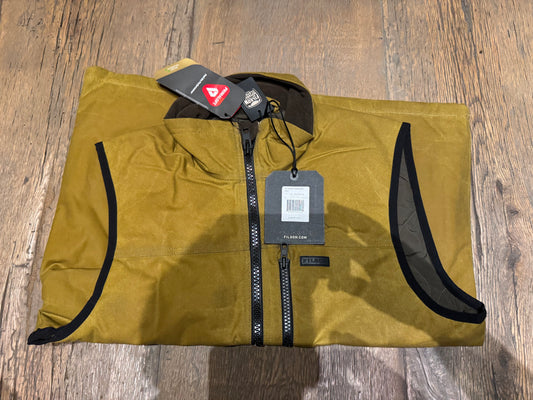 NWT Filson TIN CLOTH PRIMALOFT VEST in DARK TAN Medium NWT