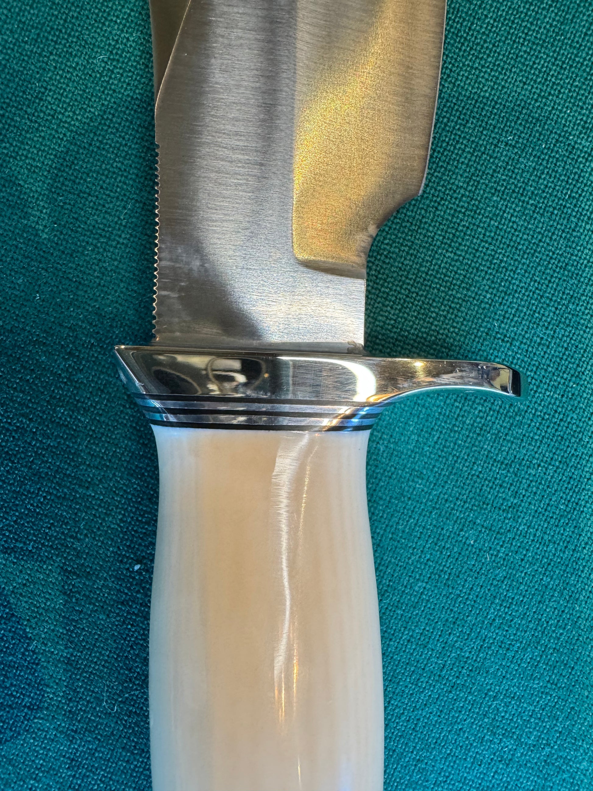 Randall Knife Model 19-5 NSH Resin Ivory Stainless Steel Black Randall Sheath