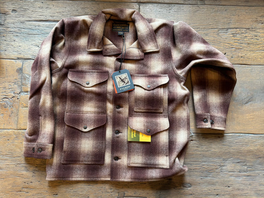 Filson Mackinaw Wool Cruiser | Large | Brown Tan Ombre | Made in USA | NWT $550