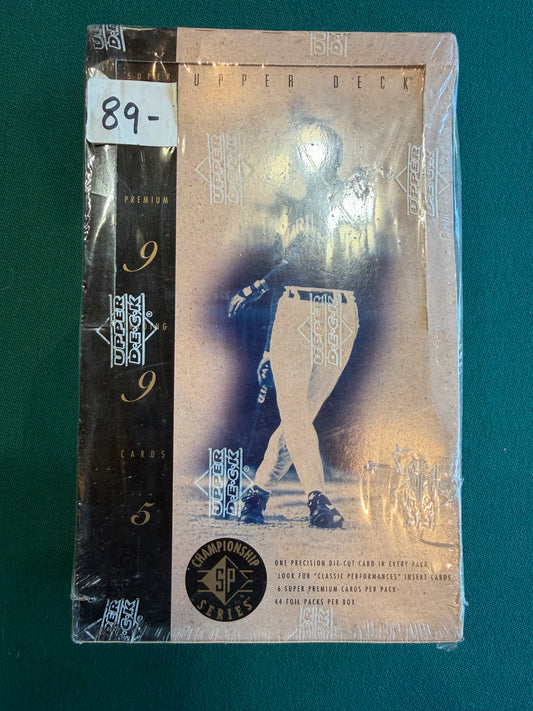 1999 Upperdeck Championship SP Series Box. 44 packs per box 6 cards per pack Rare box..