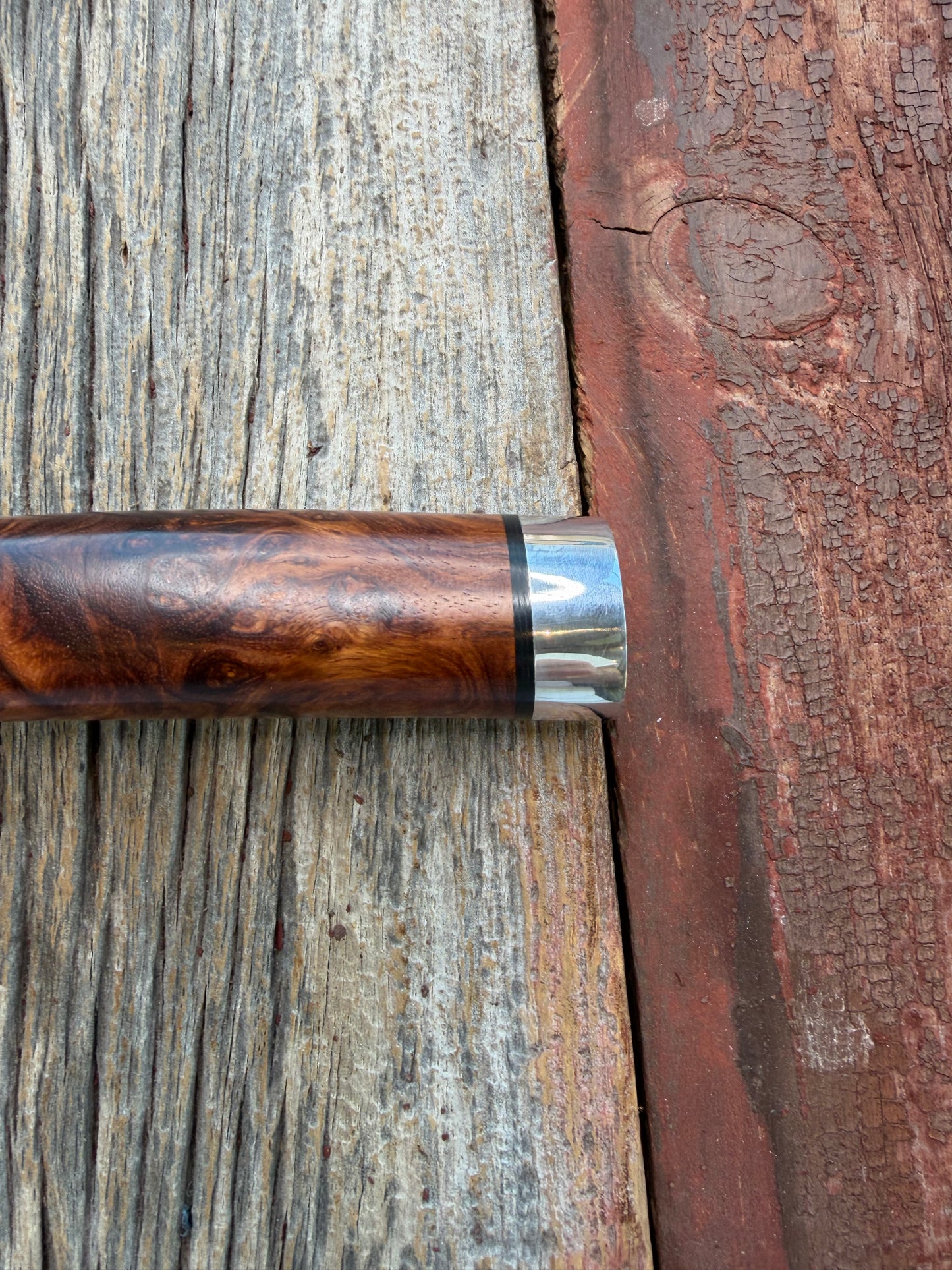 Randall Model 1-7 Honduran Rosewood Stainless NSH Aluminum Butt Sawteeth black Spacers