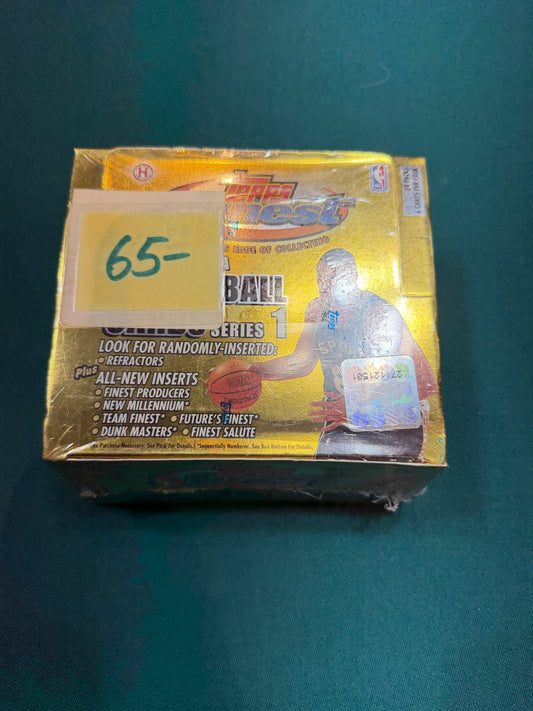 1999/2000 Finest Basketball Hobby Box Series 1 (24) packs per box. Factory Sealed!