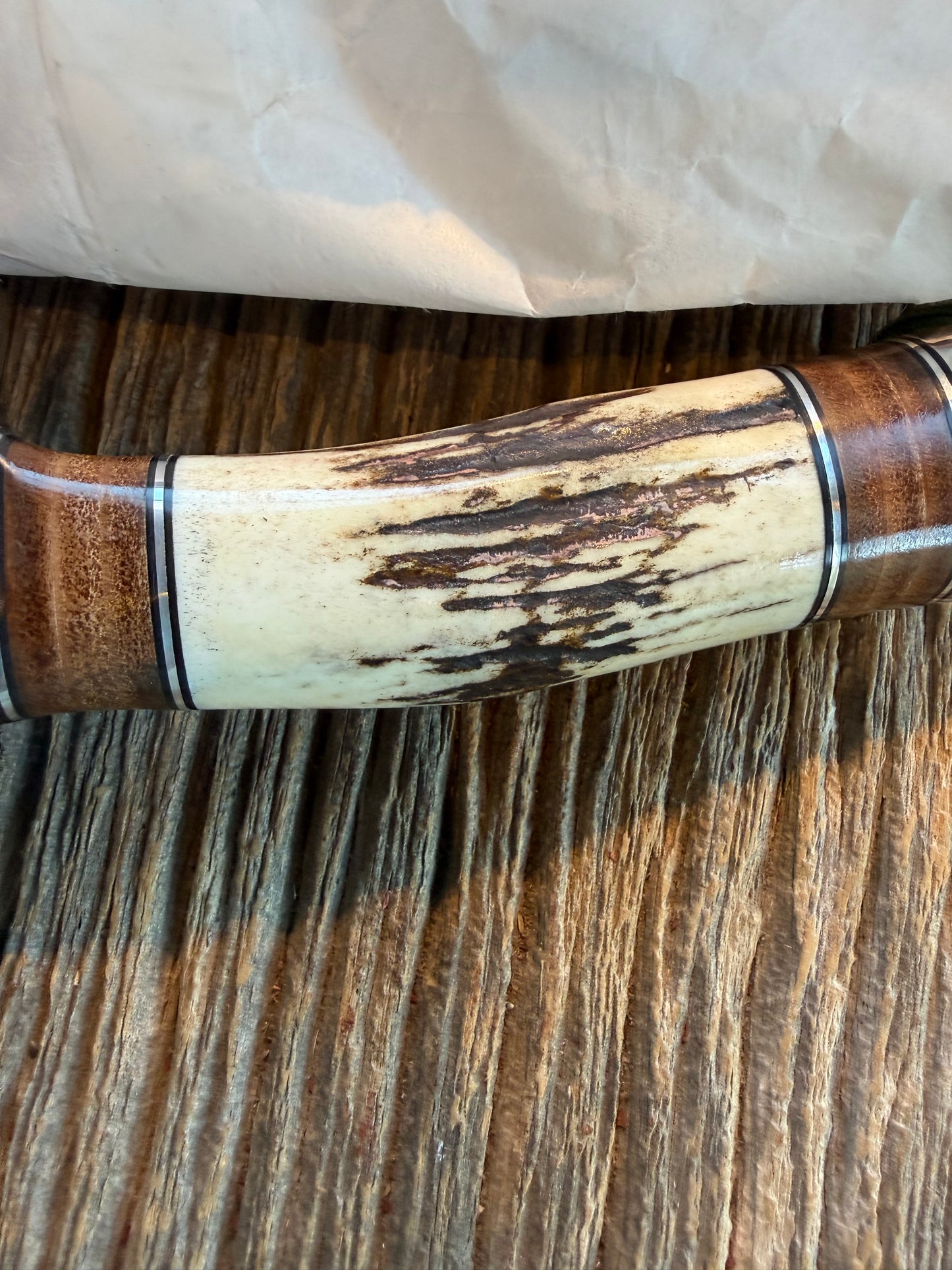 New in paper Randall Knife Model 25-6 Trapper in Stag Leather Handle Stainless Blade, NSH