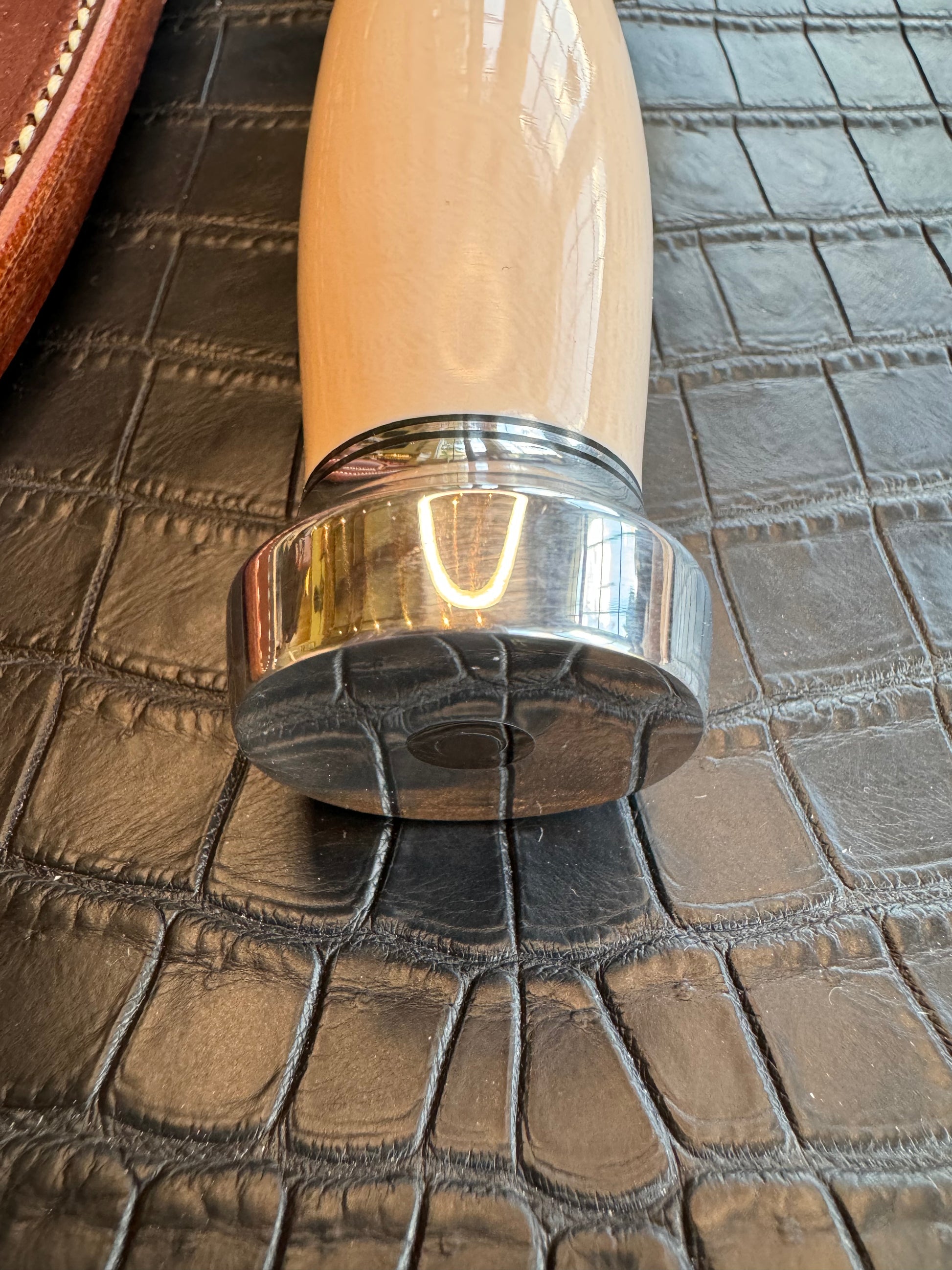 New in Paper Randall Knife Clinton Special TC Nickel Hilt Stainless Steel Resin