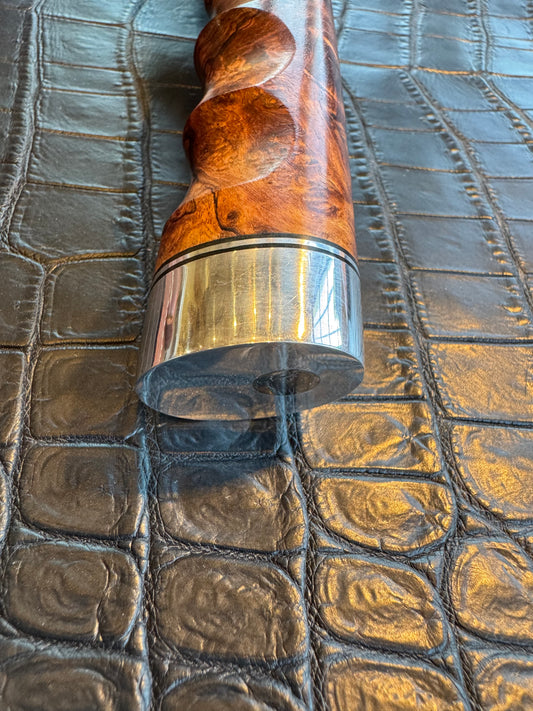 New Randall Knife 4-7 Nickel Silver Hilt Honduran Rosewood Burl Carbon Steel