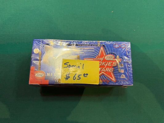 2000 LEAF ROOKIES & STARS FOOTBALL HOBBY BOX SEALED POSSIBLE TOM BRADY ROOKIE