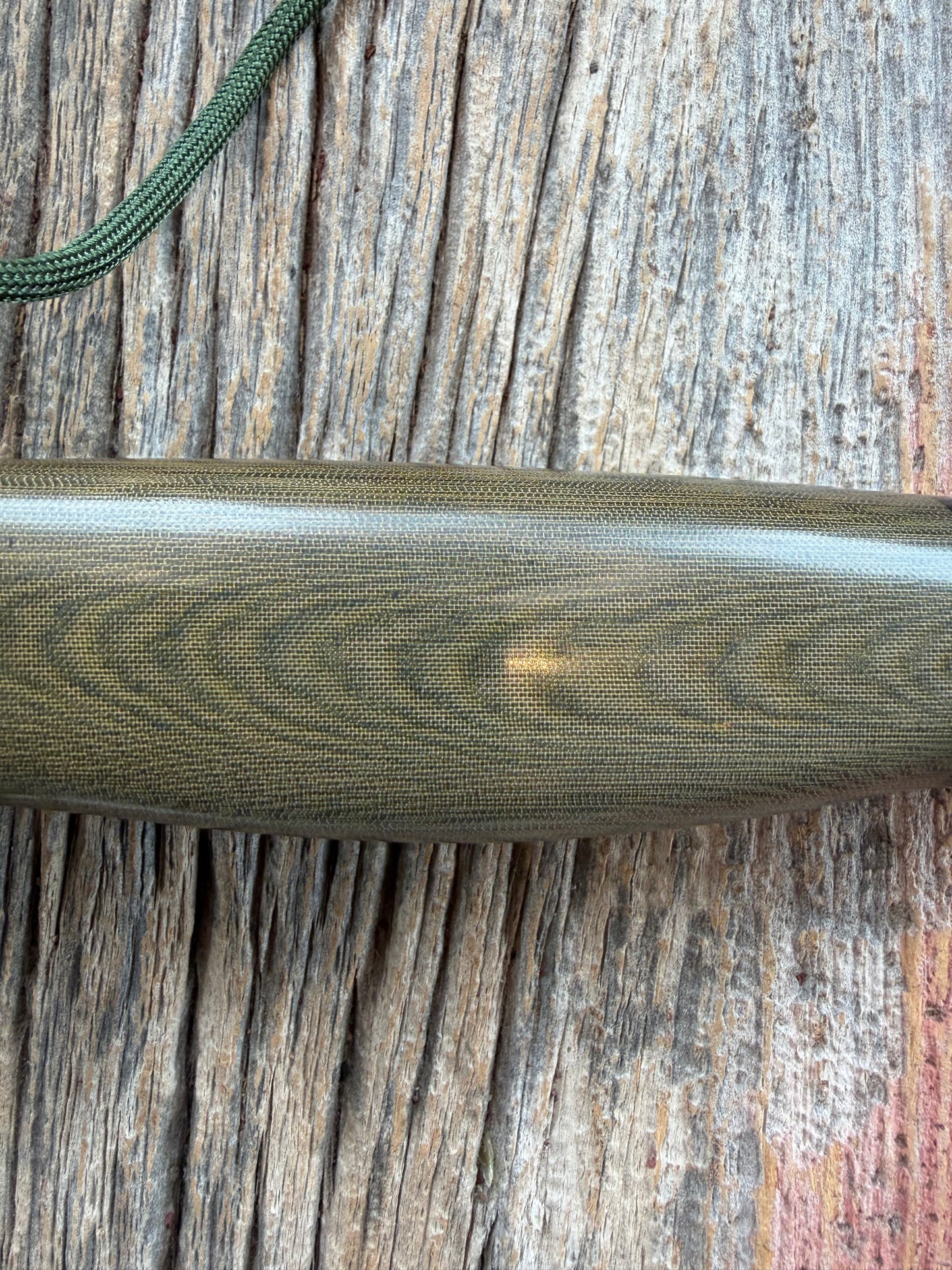 New Paper Randall Made Knife Model 19-5 Green Micarta Stainless Nickel Hilt