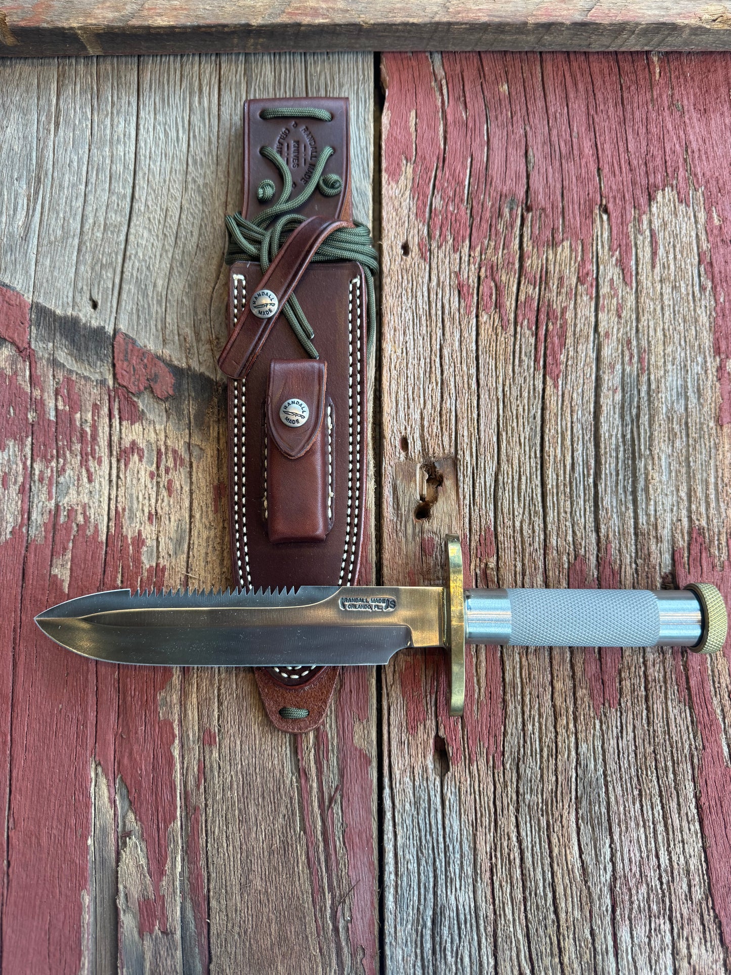 New in Paper Randall Knife Model 18-7.5 Stainless Steel Compass New