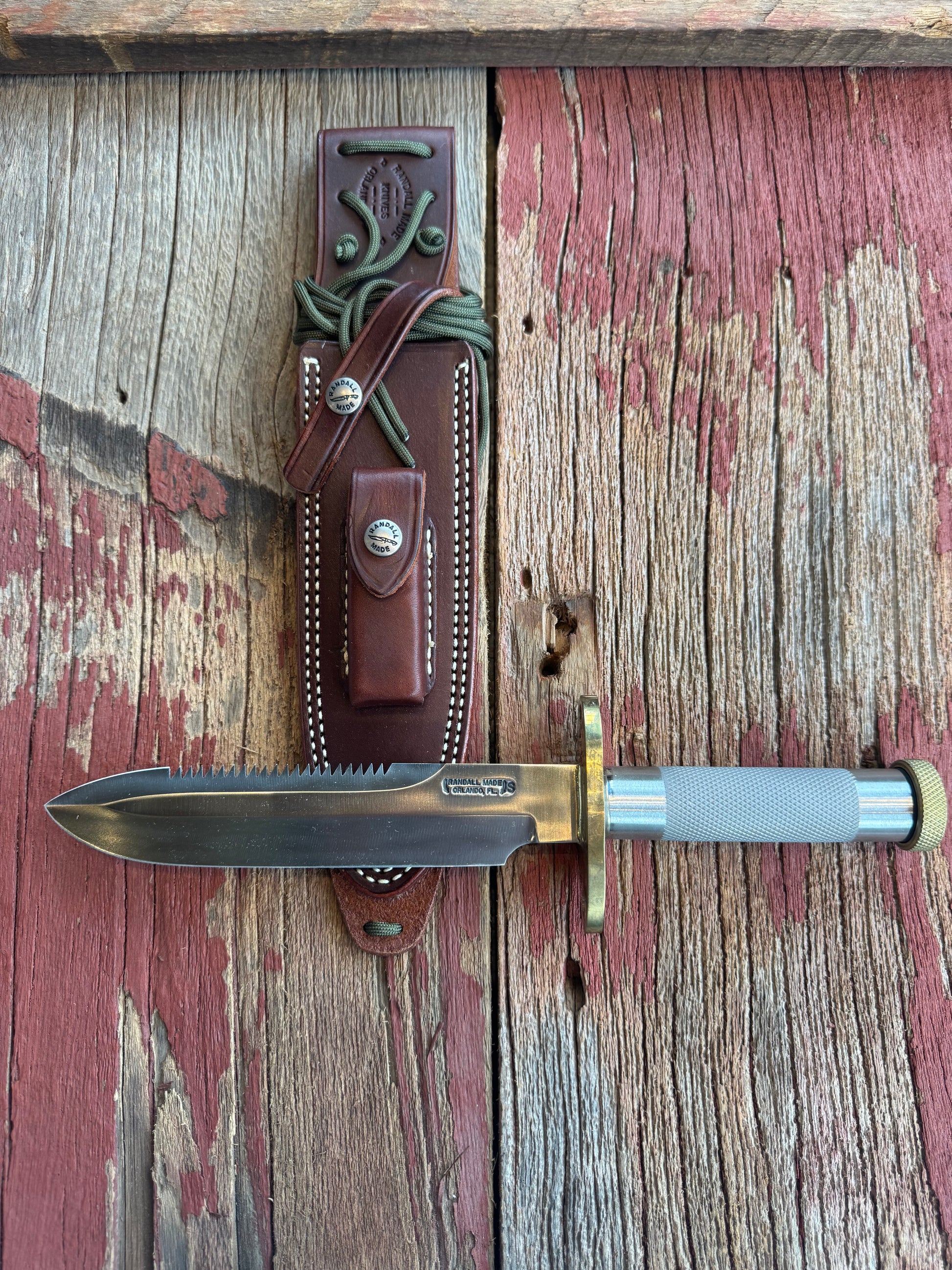 New in Paper Randall Knife Model 18-7.5 Stainless Steel Compass New