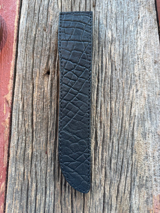 Randall Model 10-7 Fisherman Exotic Sheath in Black Elephant by Treeman.