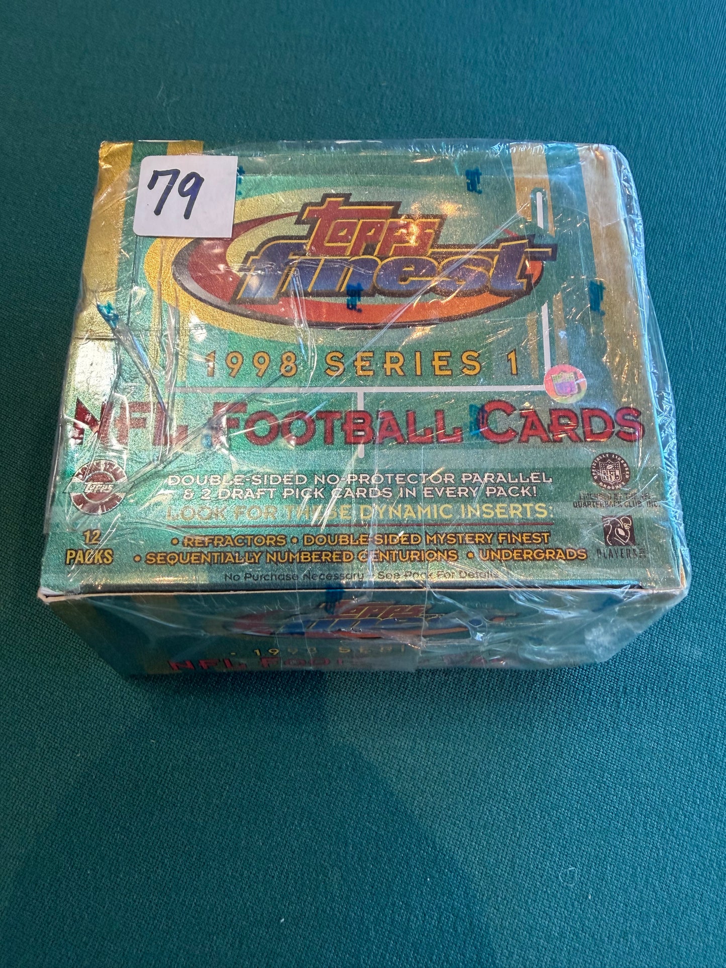 1998 TOPPS FINEST FOOTBALL FACTORY SEALED JUMBO BOX WAX HOBBY SERIES 1 PEYTON MANNING 12 packs