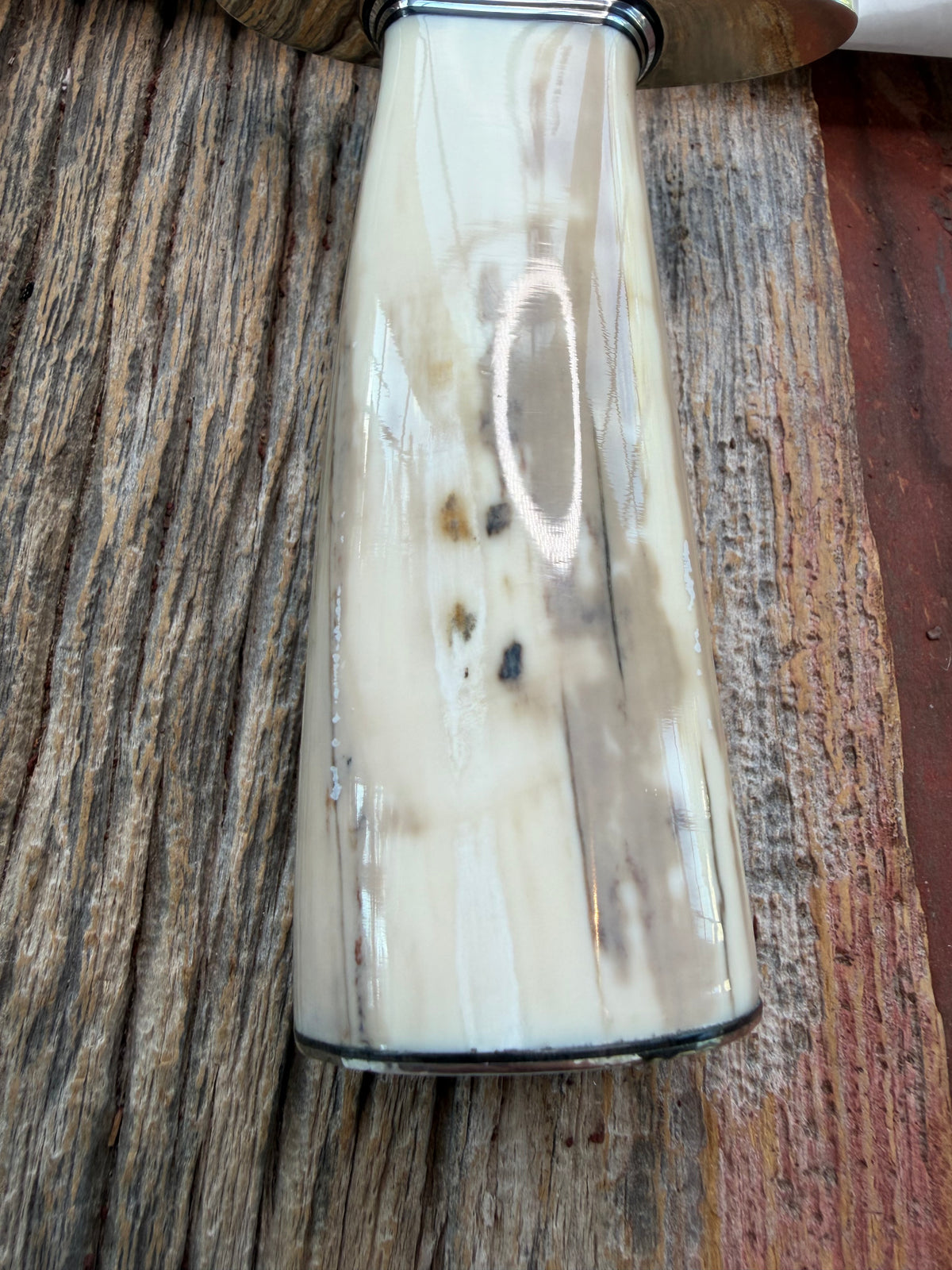 New in Paper Randall Model 12-8 Small Sasquatch with a nice piece of Fossil Walrus Ivory, Nickel Silver Hilt and butt plate.