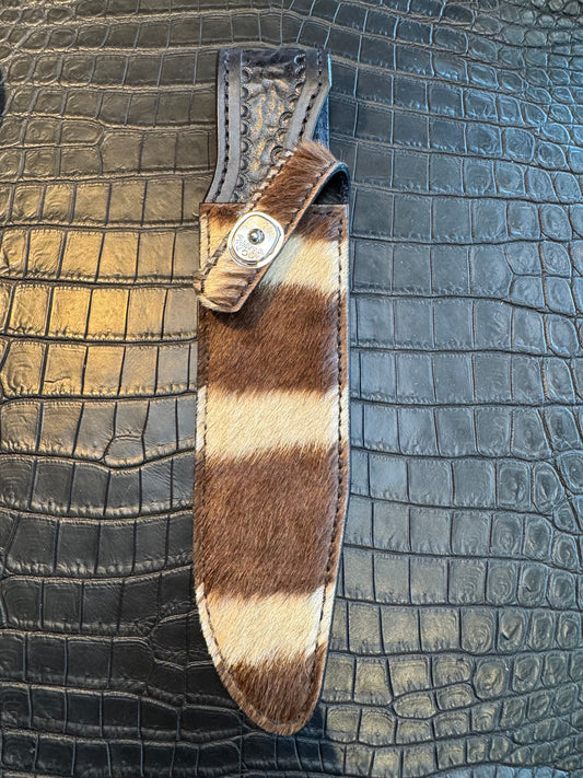 Randall Model 1-7 Exotic Sheath in Zebra by Treeman.