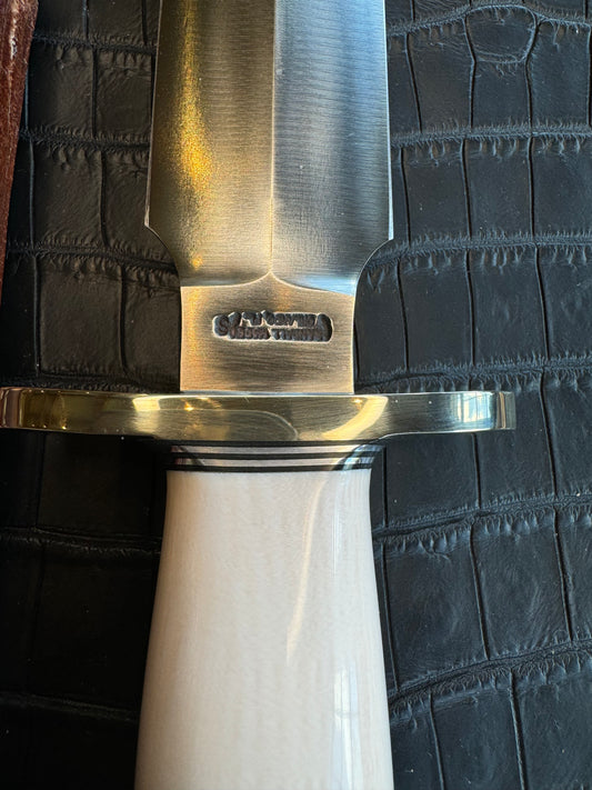 New in Paper Randall Knife Clinton Special TC Nickel Hilt Stainless Steel Resin