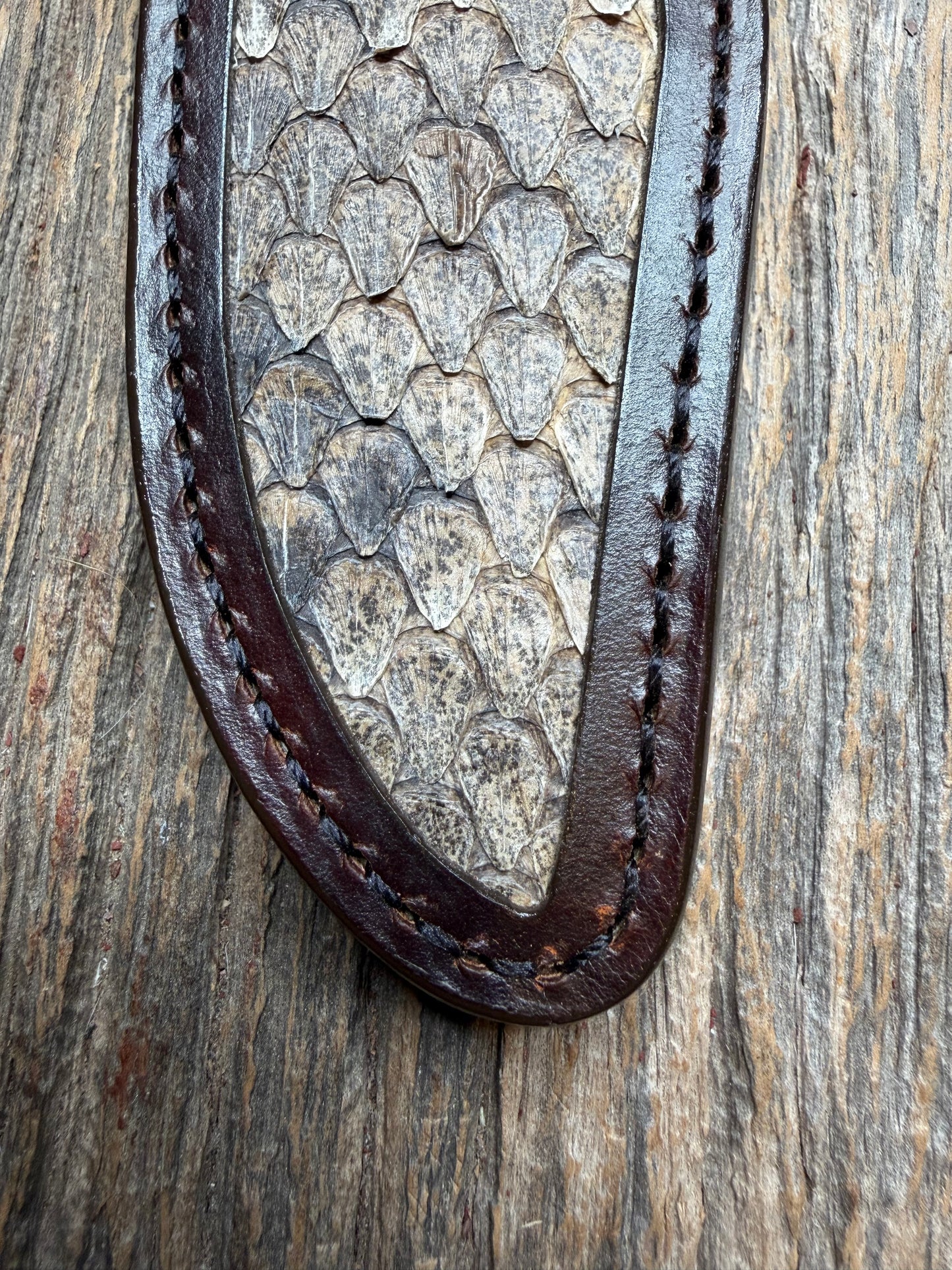 Randall Model 1-6 with Western Diamondback RattleSnake skin from Treeman Sheaths.