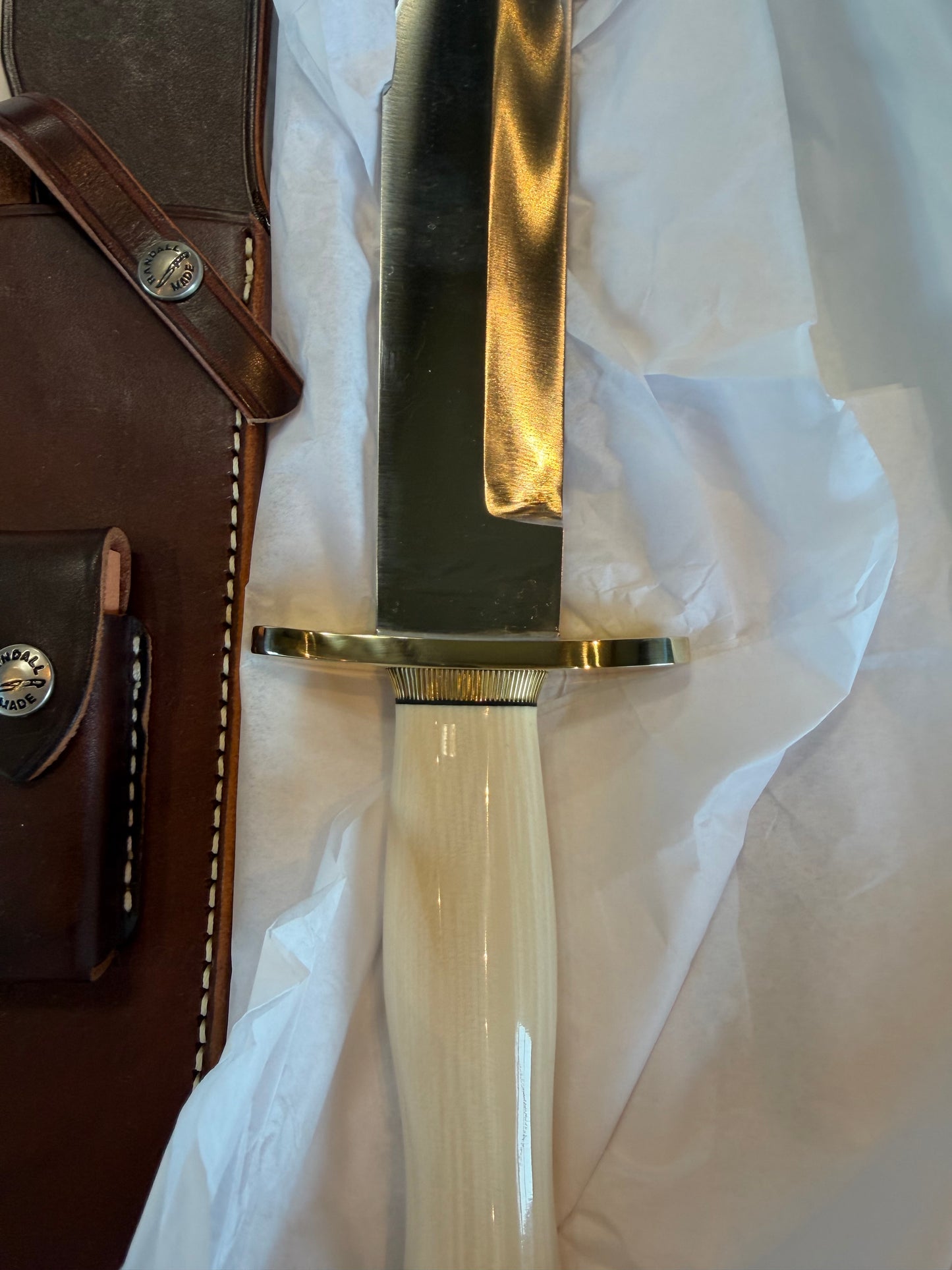 New in Paper Model 12-11 Confederate. Beautiful Dave Warthers Resin with a Brass forward curved hilt and Scalloped brass collar and coolie butt cap.