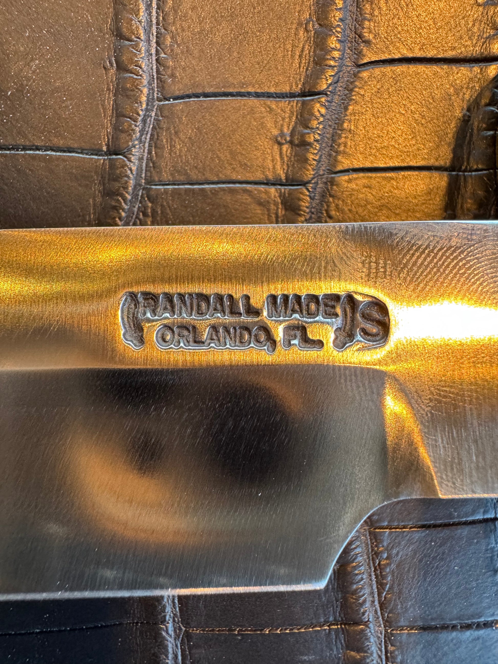 Nice Randall Knife 14-7 1/2 Stag Nickel Silver Hilt + Buttcap Stainless Steel Blade