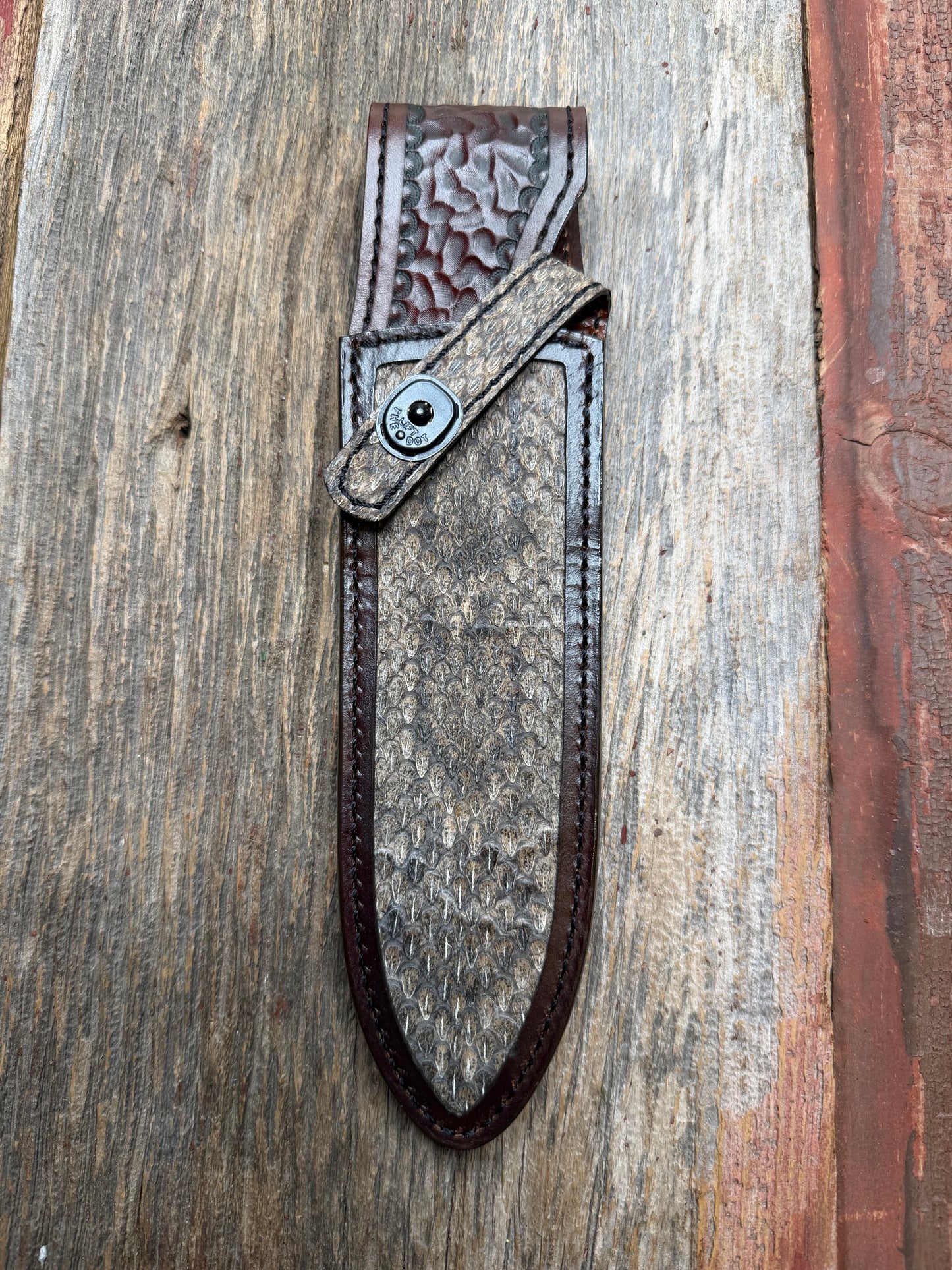 Randall Model Clinton Dealer Special with Exotic Prairie RattleSnake skin from Treeman Sheaths.