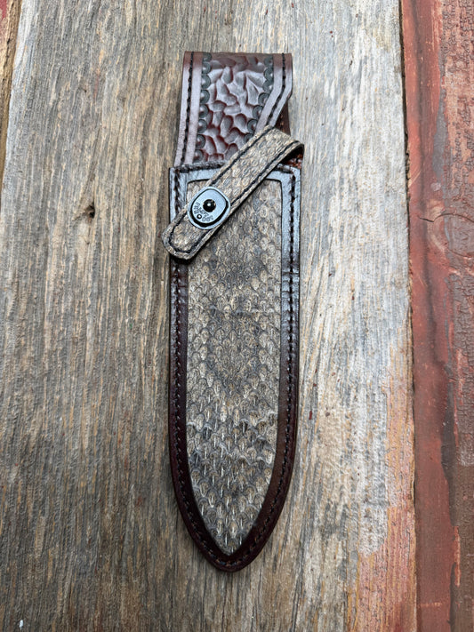 Randall Model Clinton Dealer Special with Exotic Prairie RattleSnake skin from Treeman Sheaths.