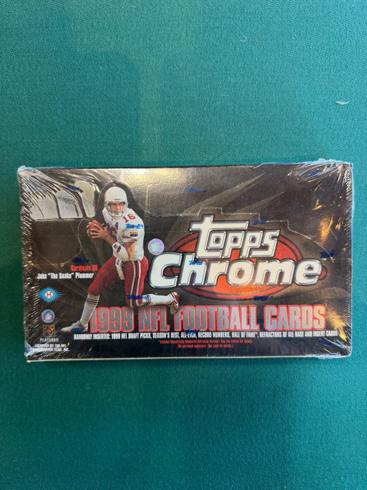 1999 TOPPS CHROME FOOTBALL FACTORY SEALED 24 PACK HOBBY BOX  New/Factory Sealed