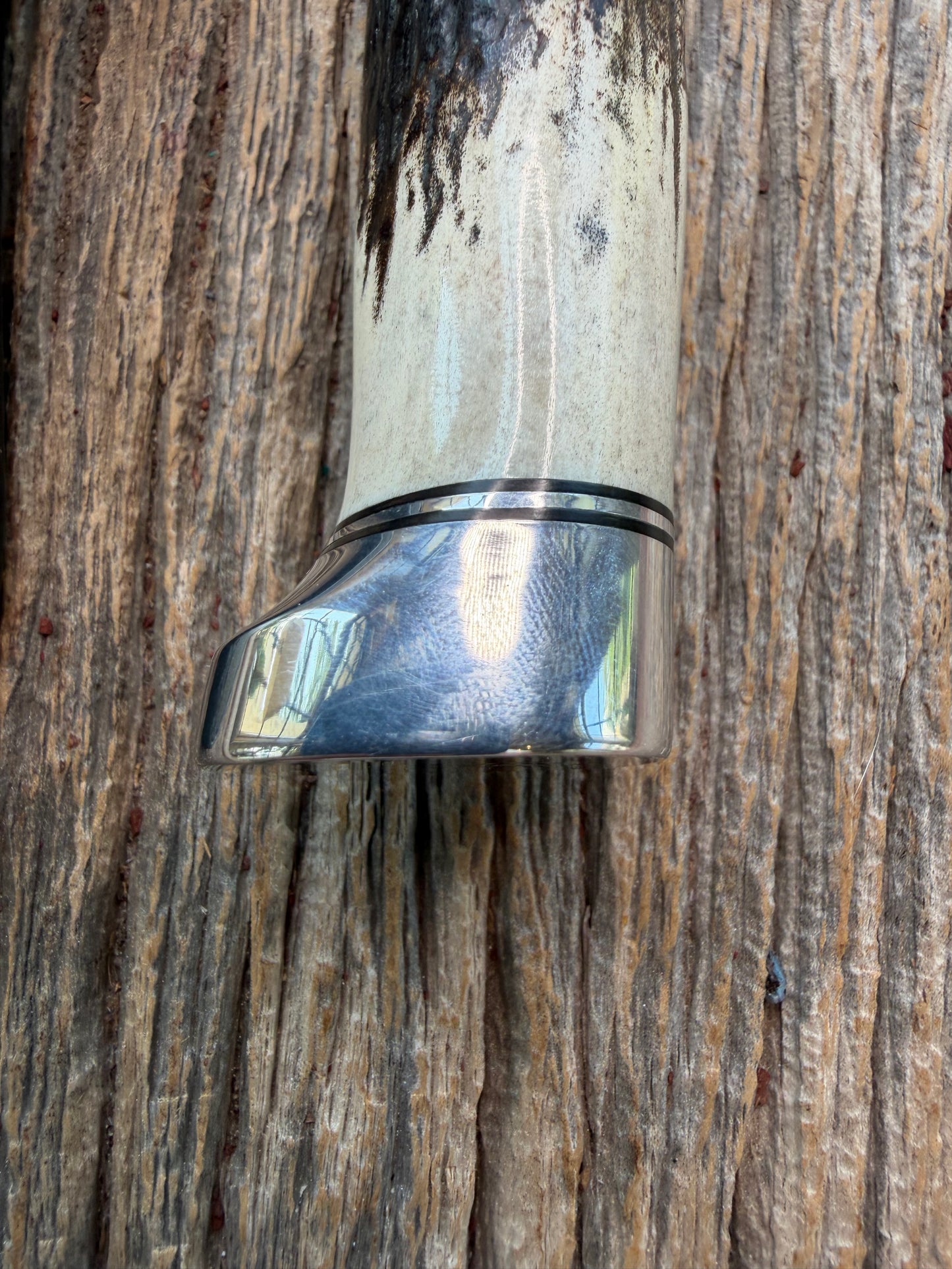 New Randall Made Knife Model Denmark Special Stainless Nickel Hilt, Aluminum crows beak butt cap.