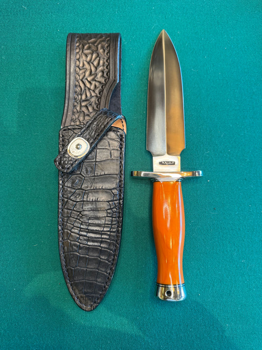 Rare Randall Knife Clinton Special Westinghouse Stainless Steel Croc Sheath NS