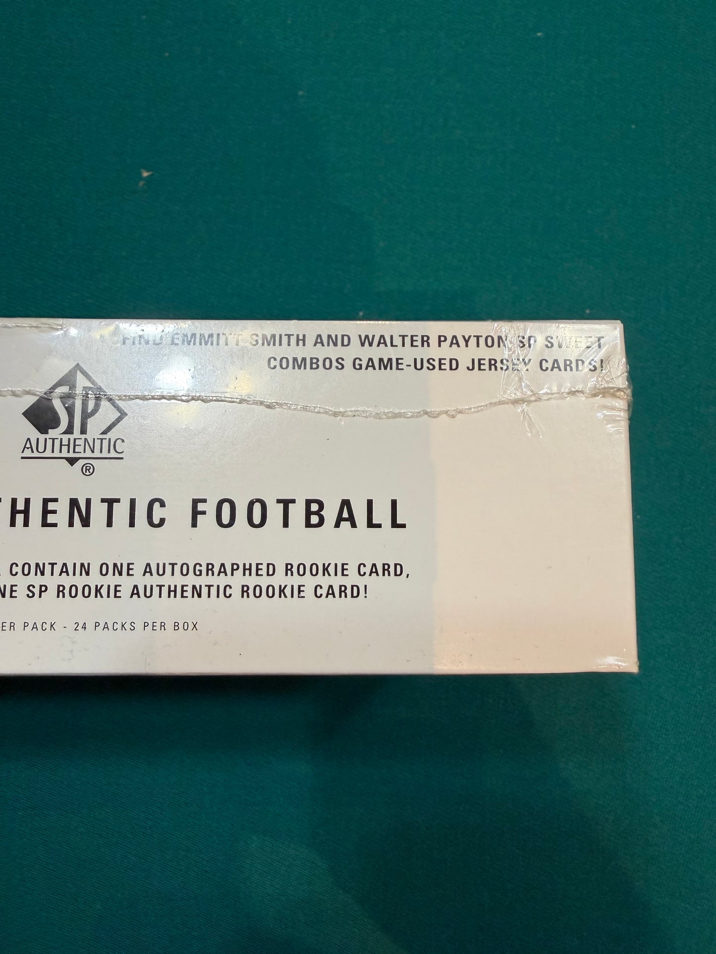 2002 SP Authentic Football Sealed Hobby Box - 24 Packs 5 cards per pack.