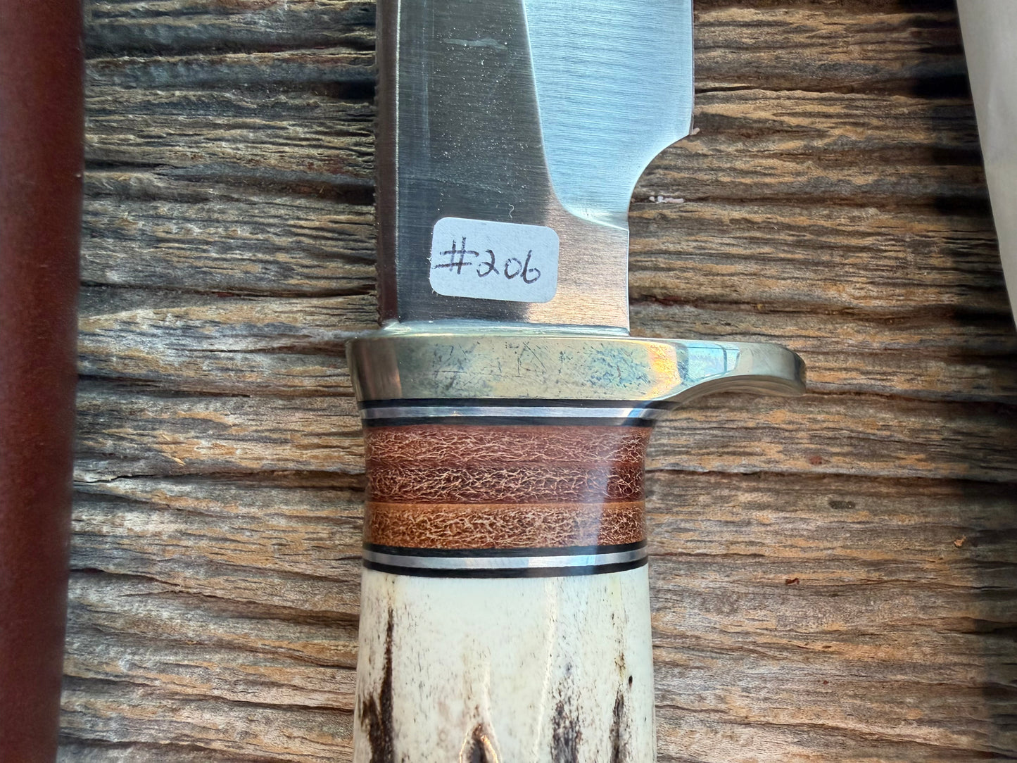 New in paper Randall Knife Model 25-5 Trapper in Stag Leather Handle Stainless Blade, NSH (Copy)