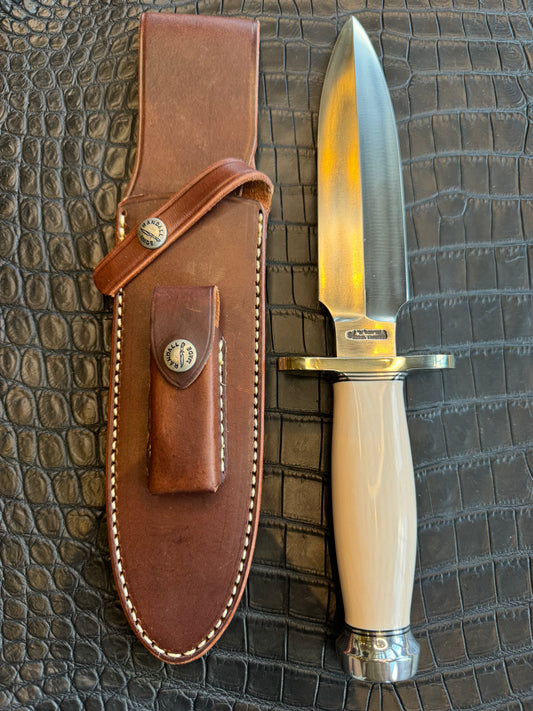 New in Paper Randall Knife Clinton Special TC Nickel Hilt Stainless Steel Resin