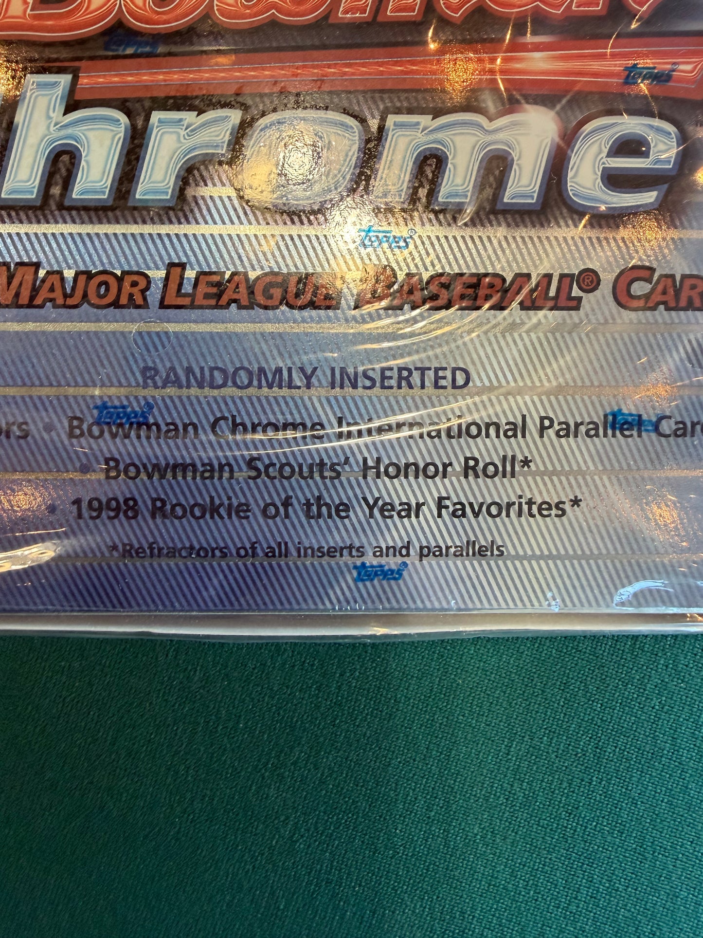 1997 Bowman Chrome Baseball FACTORY SEALED Hobby Box Griffey, Beltre Refractors