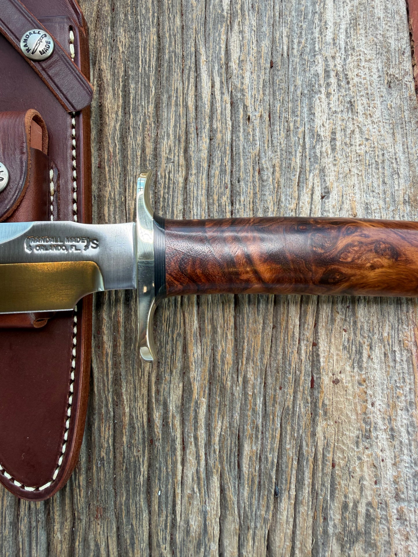 Randall Model 1-7 Honduran Rosewood Stainless NSH Aluminum Butt Sawteeth black Spacers