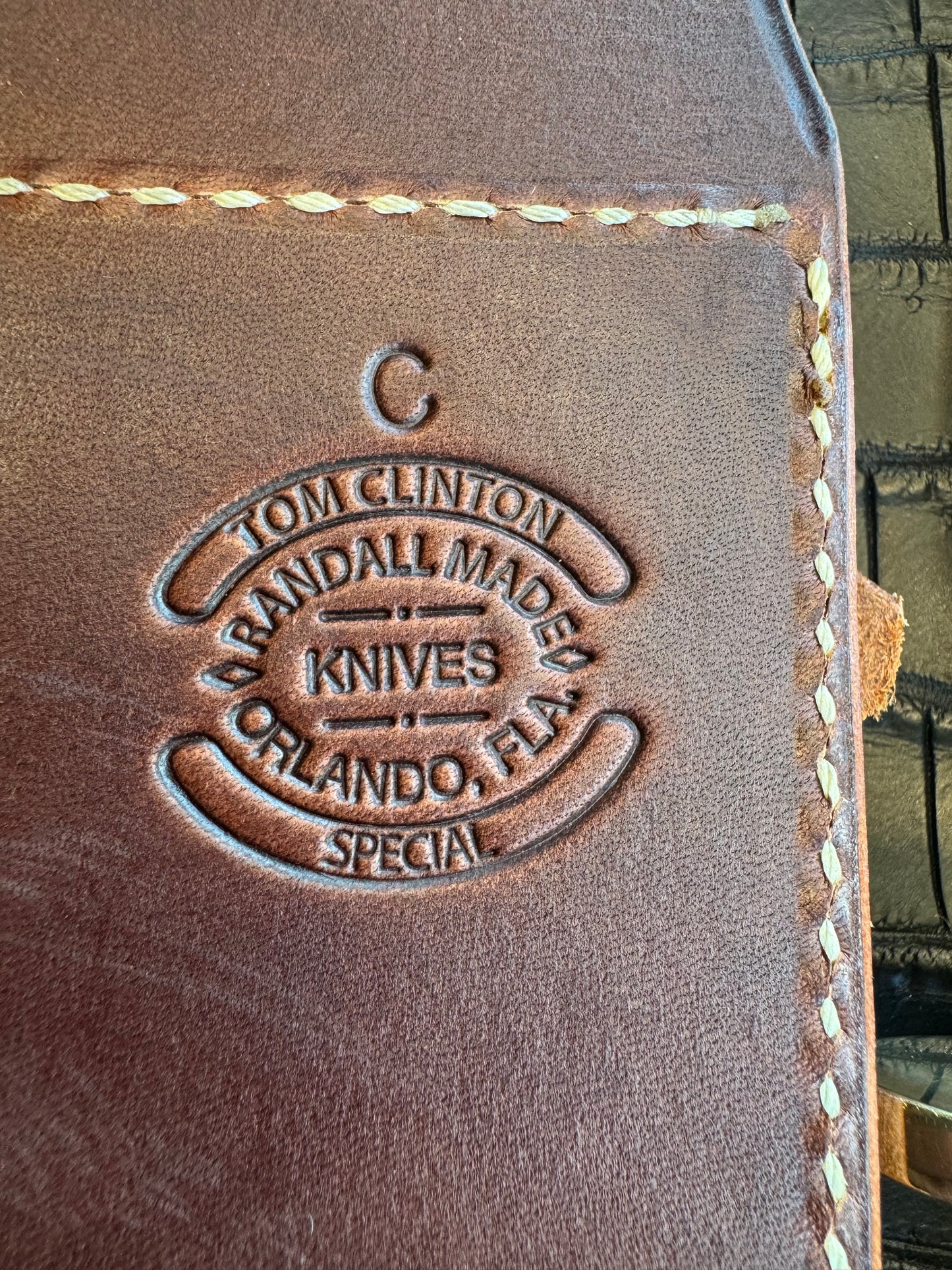 New in Paper Randall Knife Clinton Special TC Nickel Hilt Stainless Steel Resin