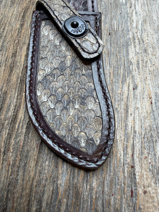 Randall Model Bowles Dealer Special with Western Diamondback RattleSnake skin from Treeman Sheaths.