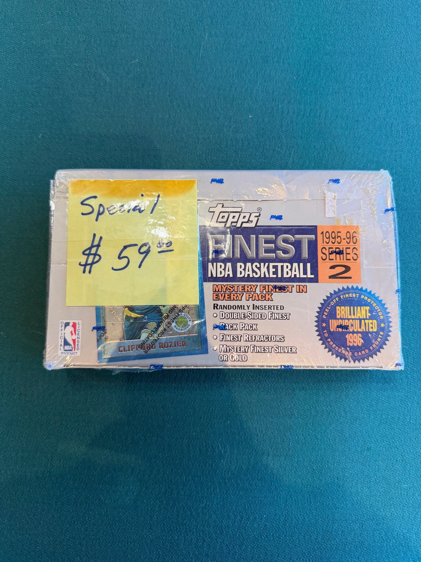 1995-1996 Topps Finest Series 2 Basketball Hobby Box - Factory Sealed 24  packs per box, 5 cards per pack.